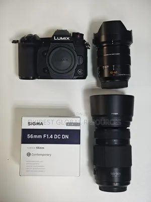Lumix G9 Camera +Lumix 12-60mm F2.8+ Lumix 100-400mm +Sigma 56mm F1.4