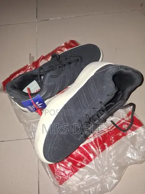 New Adidas Black Sneakers With White Sole