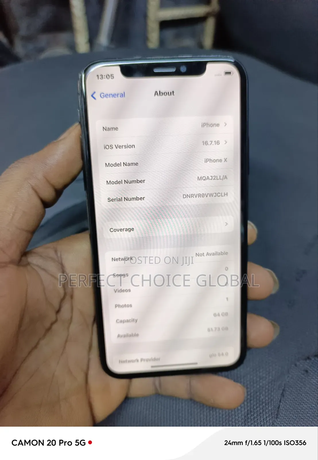 Apple iPhone X 64 GB Black