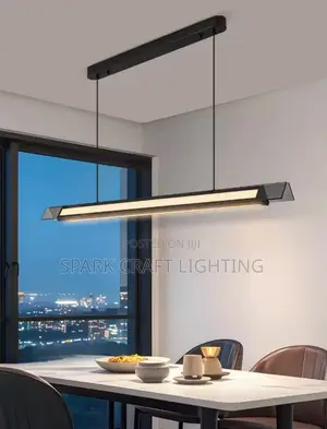 Modern Slim Linear LED Pendant Light Kitchen | Dining Chandelier