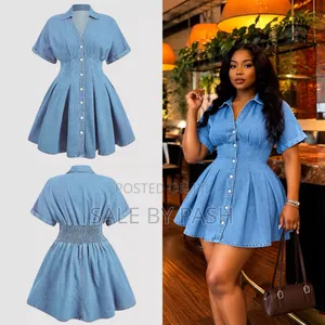 Luxury Flare Denim Dress