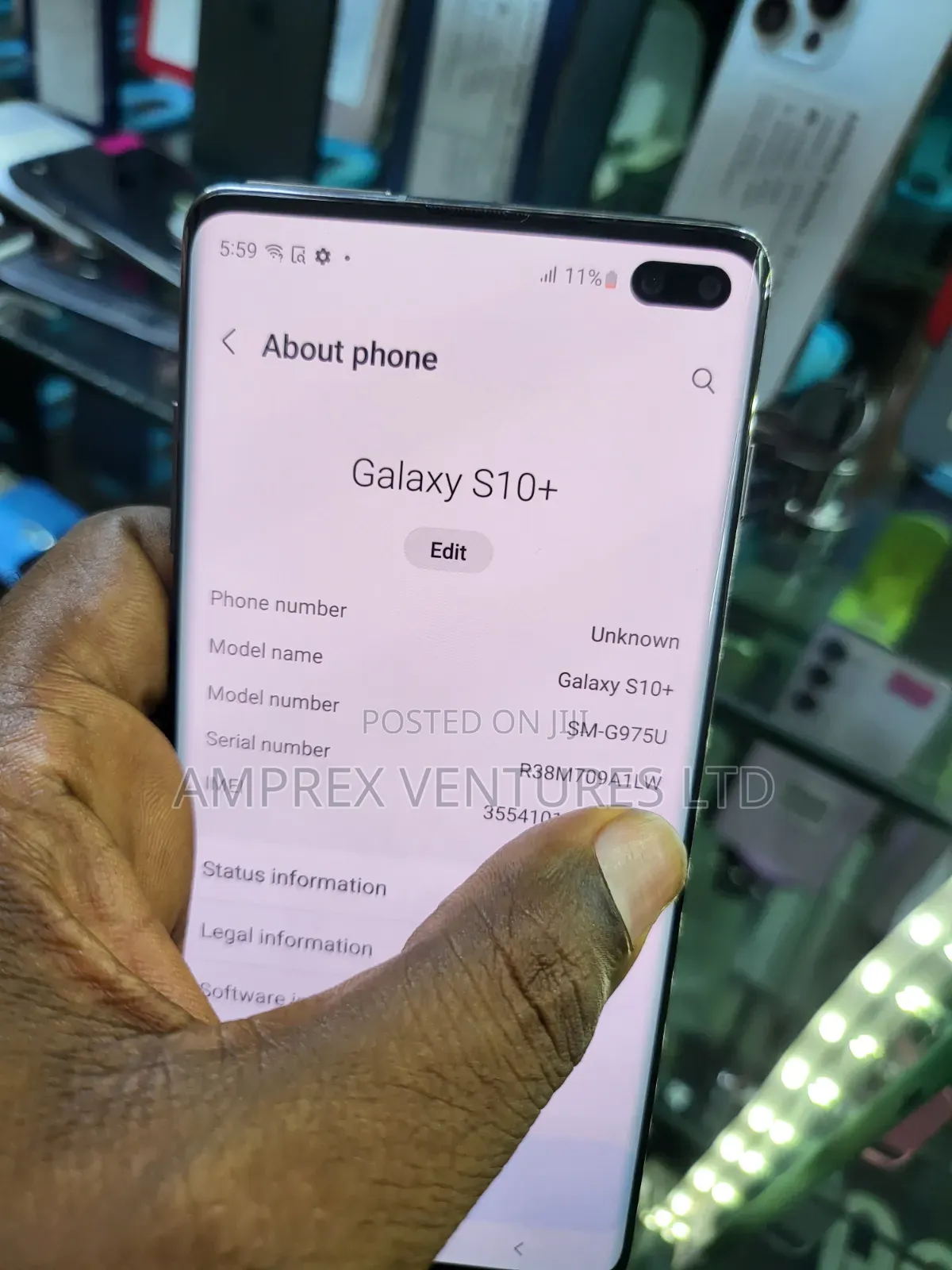 Samsung Galaxy S10 Plus 128 GB Black