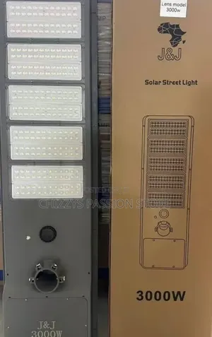 J&J 3000W Integrated Solar Street Light LED Security Outdoor Light