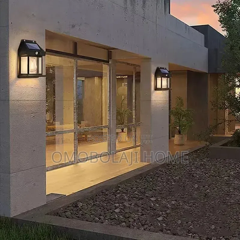 Outdoor Solar Filament Wall Lamp | Automatic PIR Motion Sensor Light