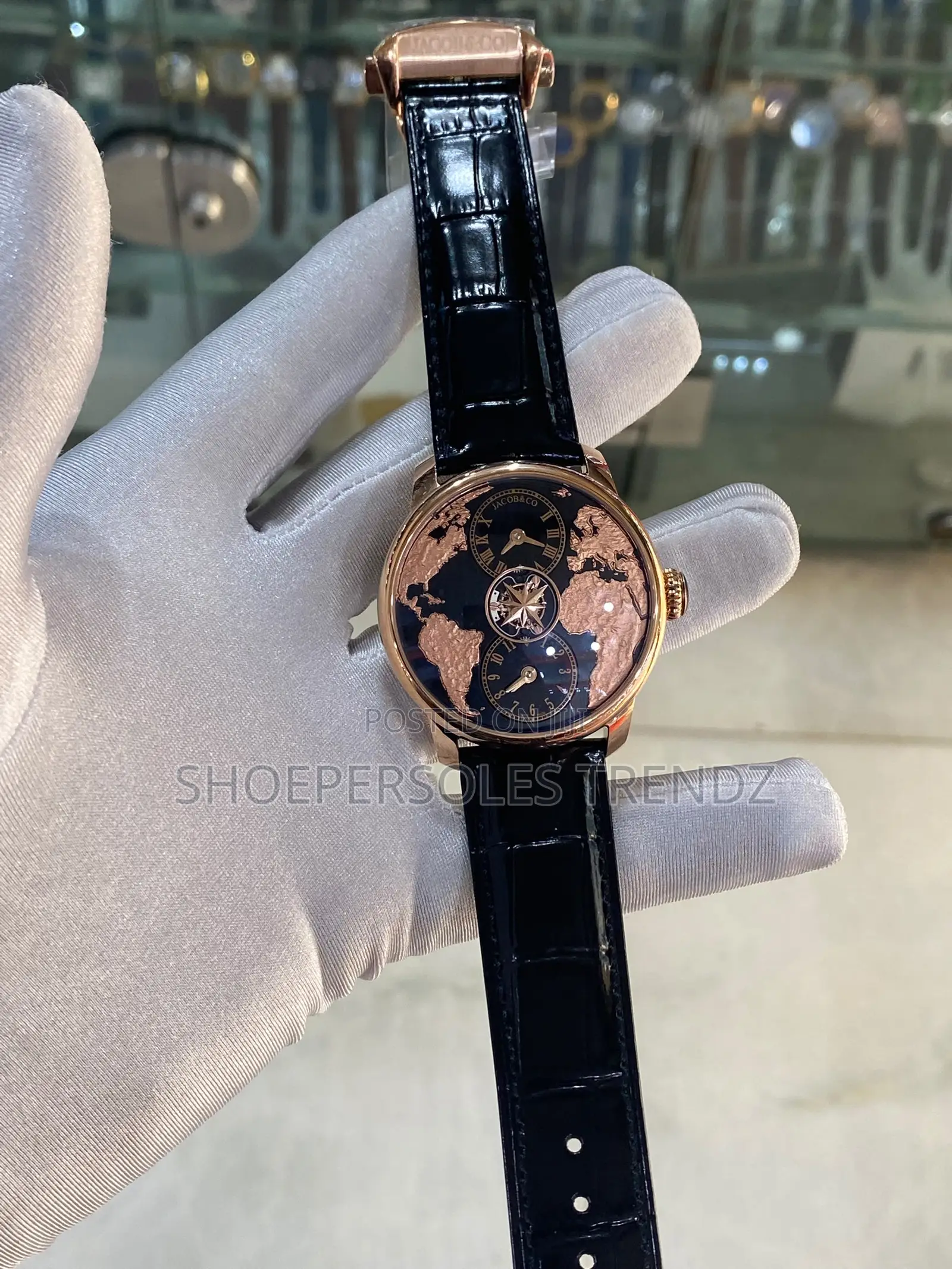 Jacob and Co Luxury Leather Automatic Wristwatches