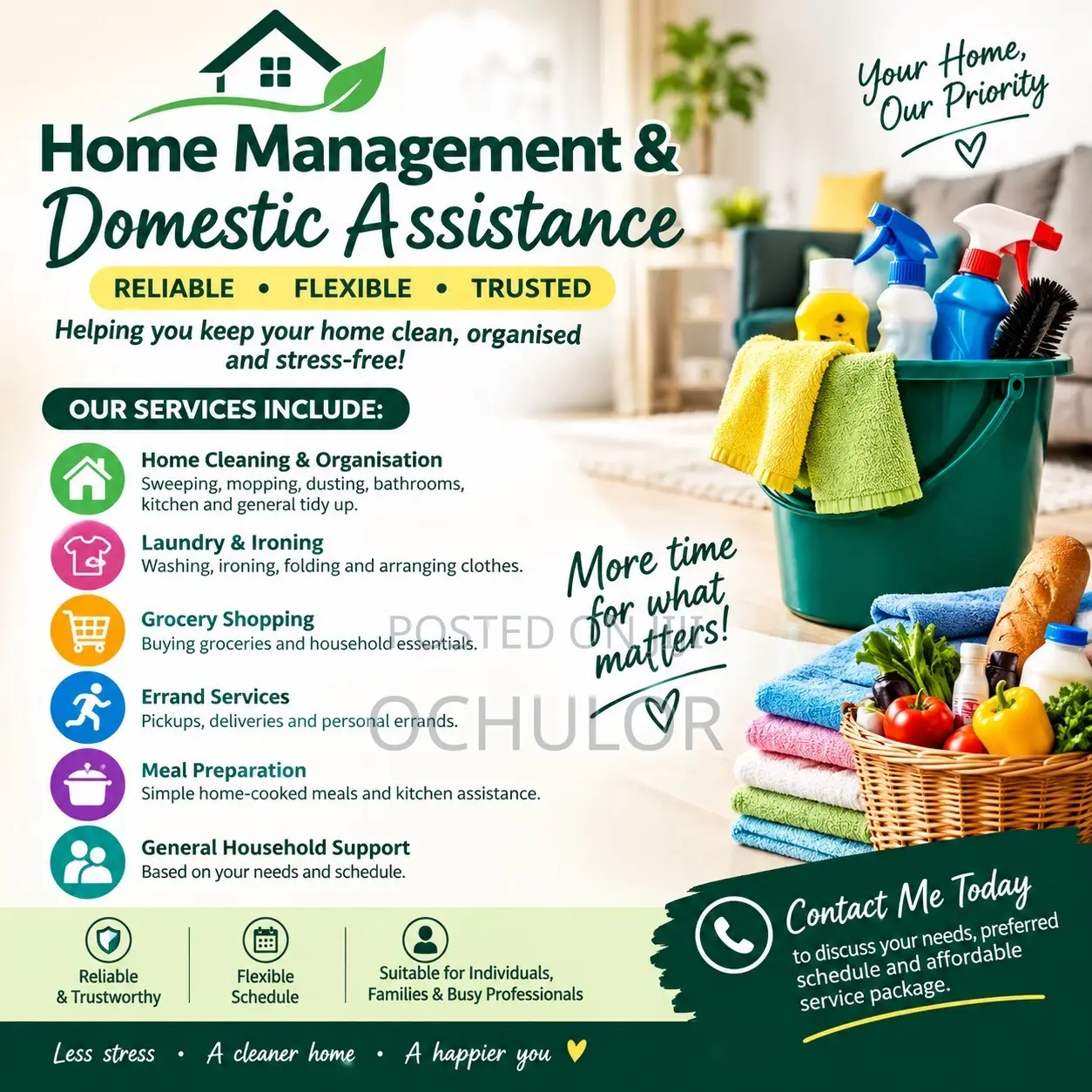 Part-Time Home Assistant Services