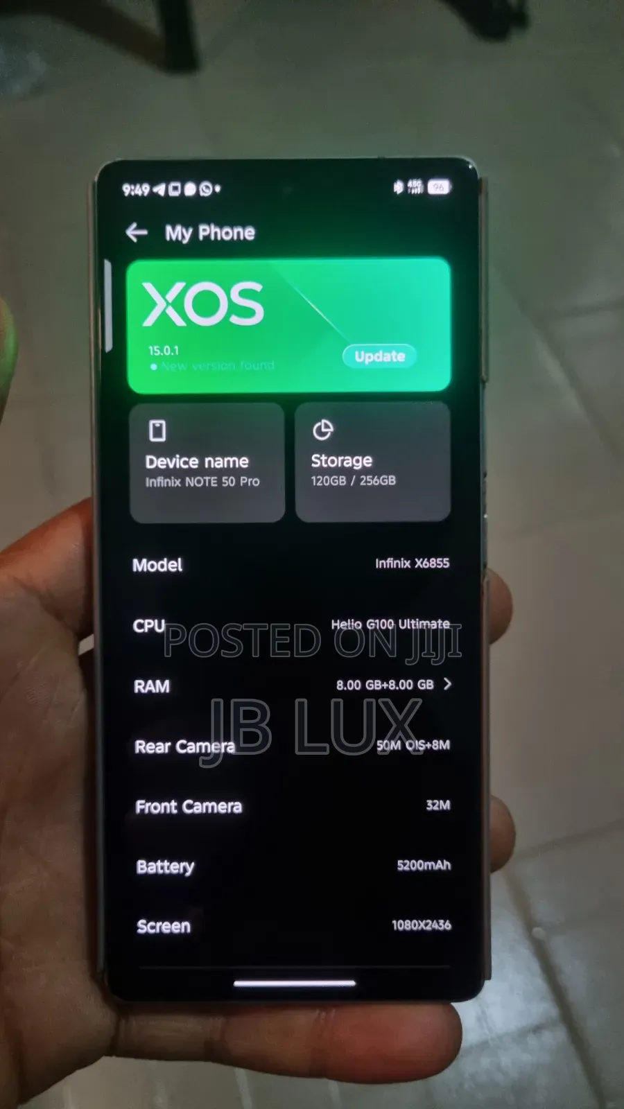 Infinix Note 50 Pro 256 GB Gray