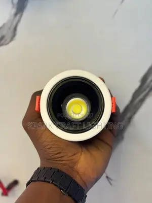 LED Recessed Spotlight – Black & White COB Ceiling Light