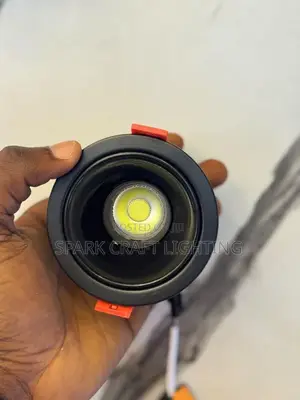 LED Recessed Spotlight – Black & White COB Ceiling Light