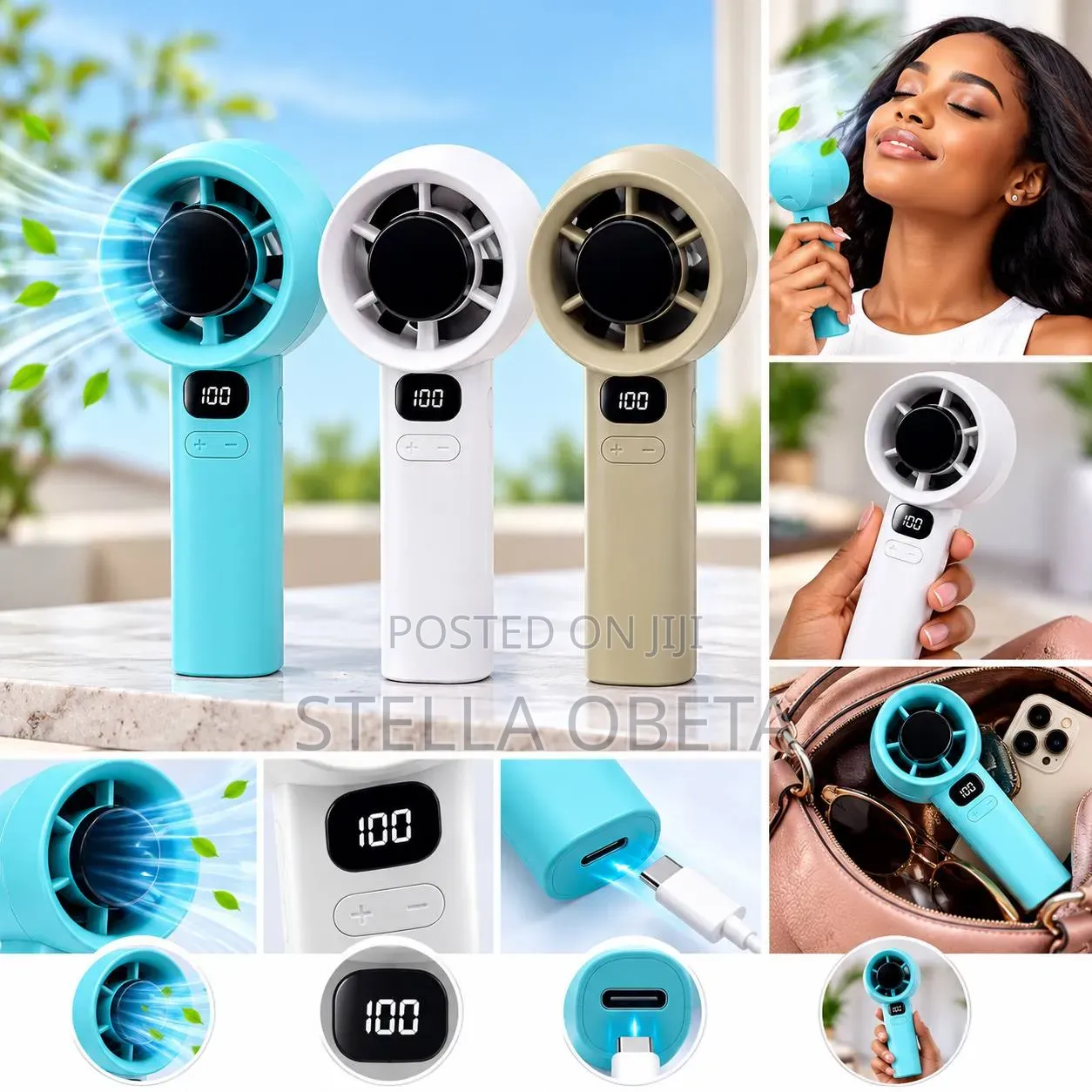 M11 Rechargeable Digital Hand Fan