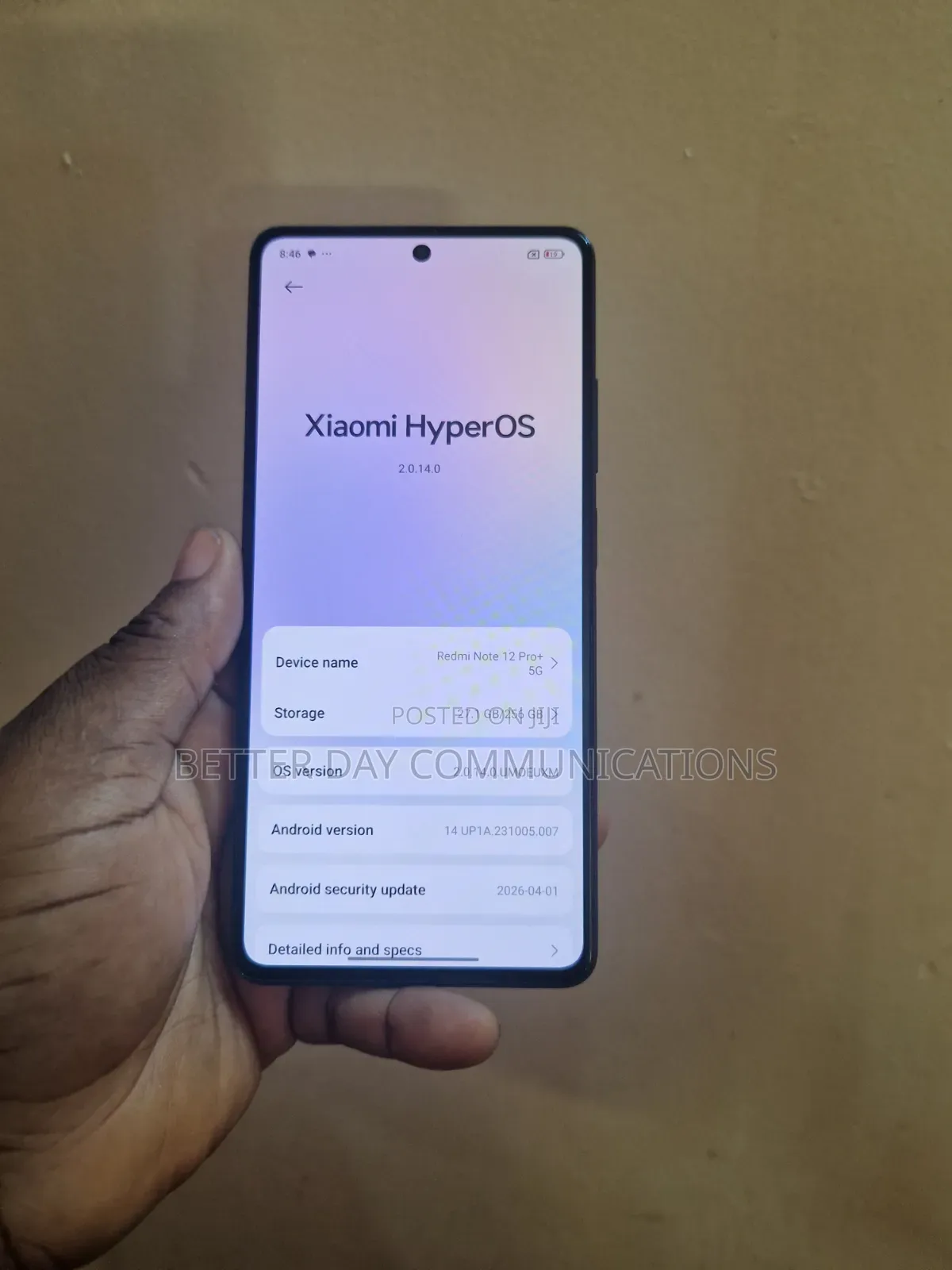 Xiaomi Redmi Note 12 Pro+ 5G 256 GB Black