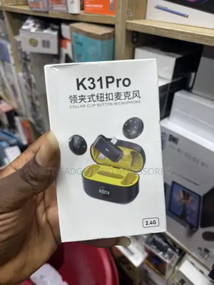 K31 Pro Collar Clip Button Microphone,