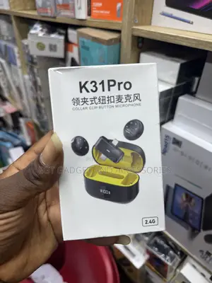 K31 Pro Collar Clip Button Microphone,