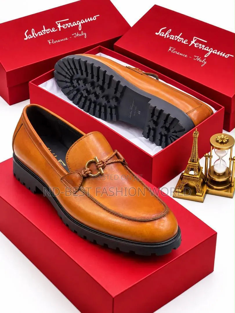 Ferragamo Brown Leather Shoe