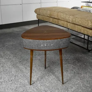 Coffee Table With Wireless Charging & Rechargeable Bluetooth Speaker