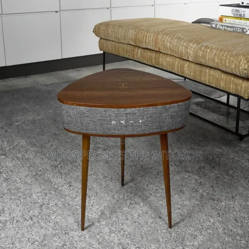 Coffee Table With Wireless Charging & Rechargeable Bluetooth Speaker