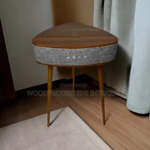 Coffee Table With Wireless Charging & Rechargeable Bluetooth Speaker