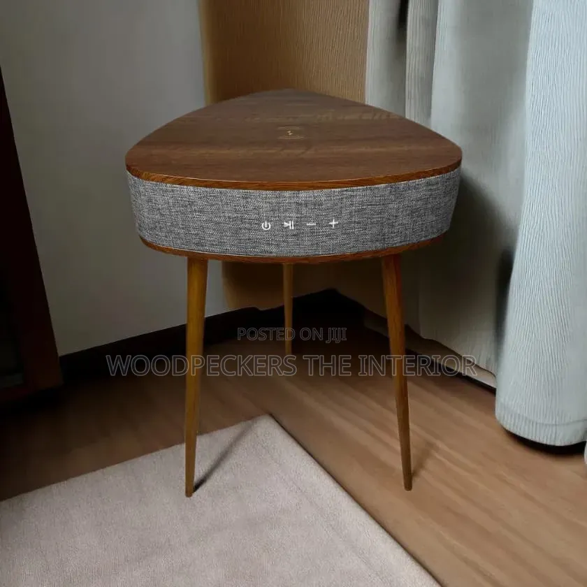 Coffee Table With Wireless Charging & Rechargeable Bluetooth Speaker
