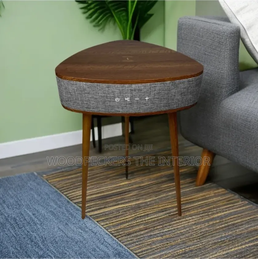 Coffee Table With Wireless Charging & Rechargeable Bluetooth Speaker