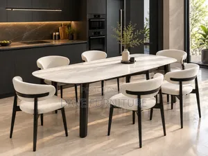 Luxury All White Dining Set