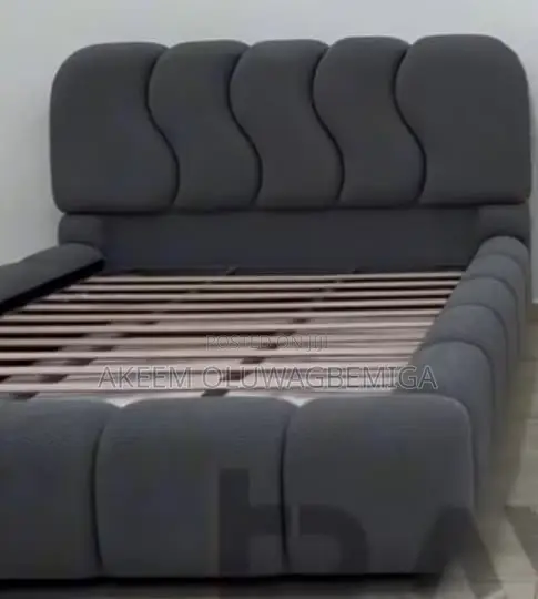 Luxury Fabric 6by6 Upholstered Bedframe