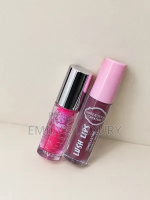 2-in-1 Lip Gloss & Matte Lipstick Combo for Women – Pink & Nude Shades