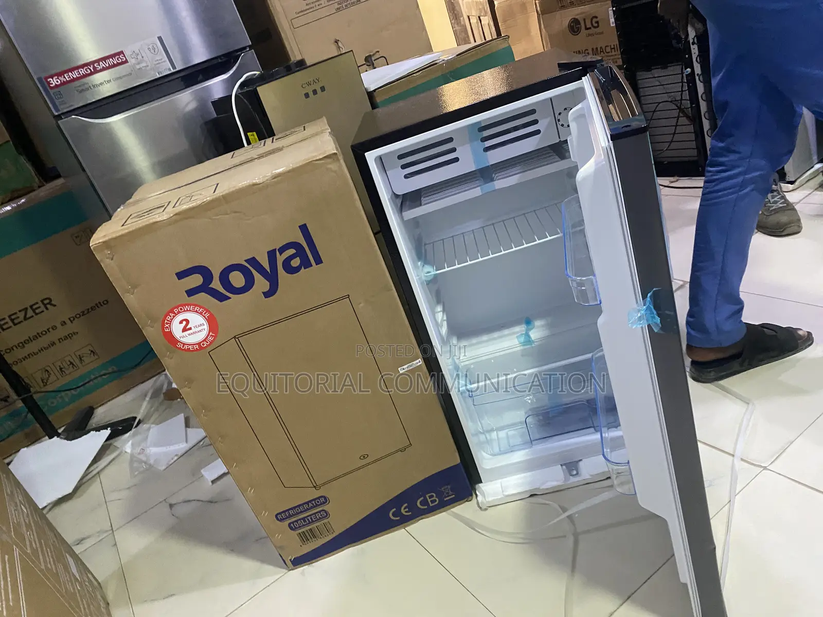 Royal 105L Single Door Fridge With Modern Finish
