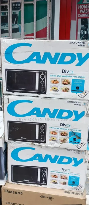 Candy Microwave + Grill 25l,black Color.
