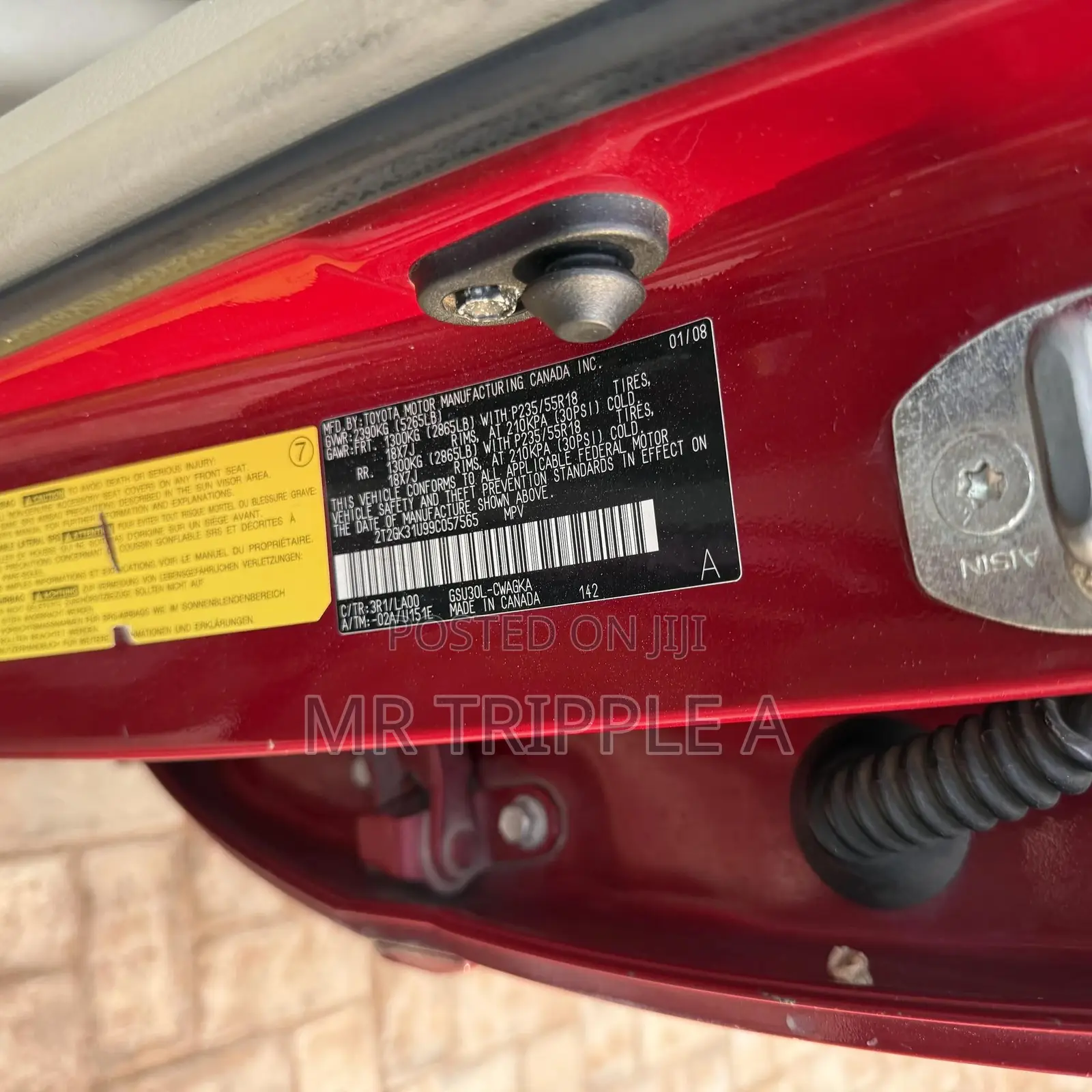 Lexus RX 2008 Red