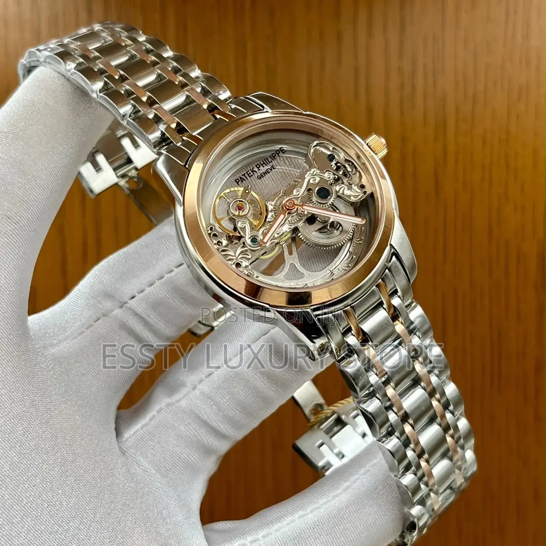 Automatic Quality Patek Philip Transparent Face Chain Watch