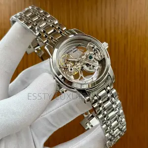 Automatic Quality Patek Philip Transparent Face Chain Watch