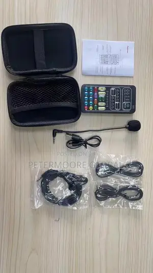 I9 Voice Changer Set Portable Mini Sound Card for Computer Game Etc