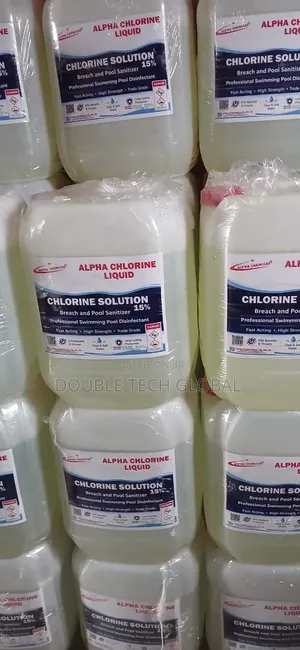 Original ALPHA Chlorine Liquid 15% - Chlorine Solution for Swimming Po