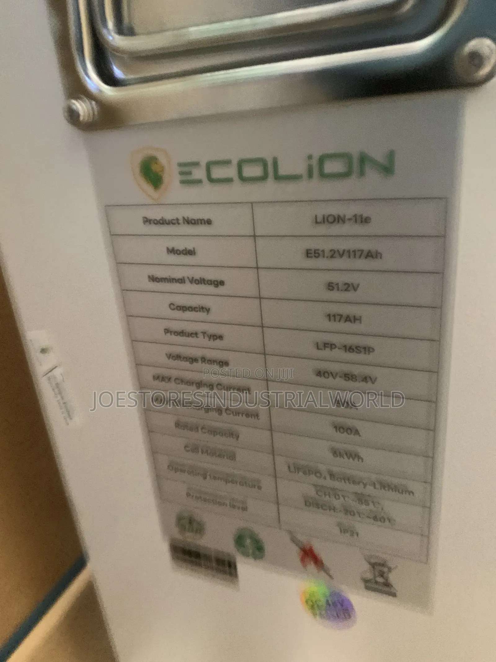 6kwh Ecolion Lithium Ion Battery 48v