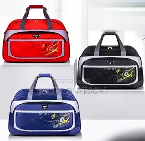 Sport Travel Duffel Bag – Red, Black & Blue (Brand New)
