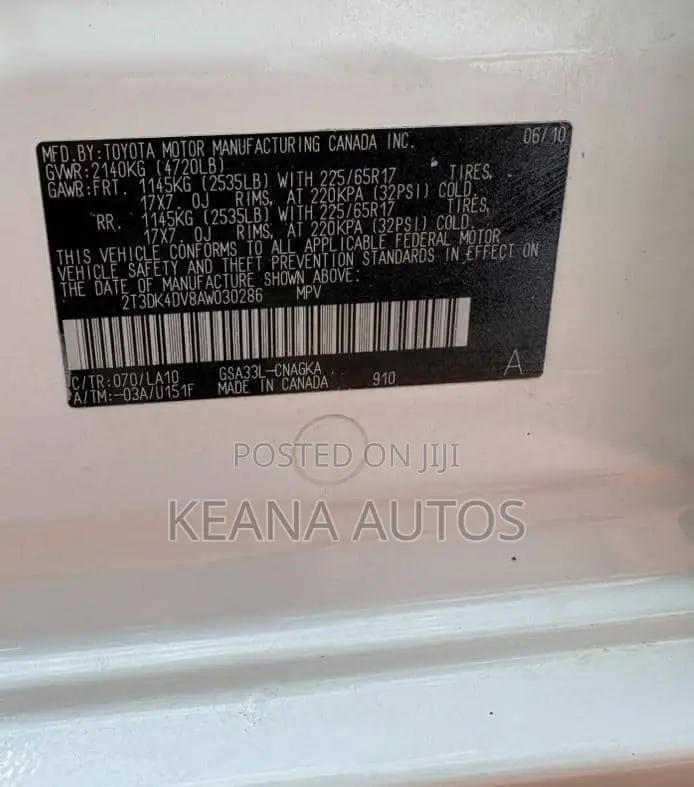 Toyota RAV4 2011 White