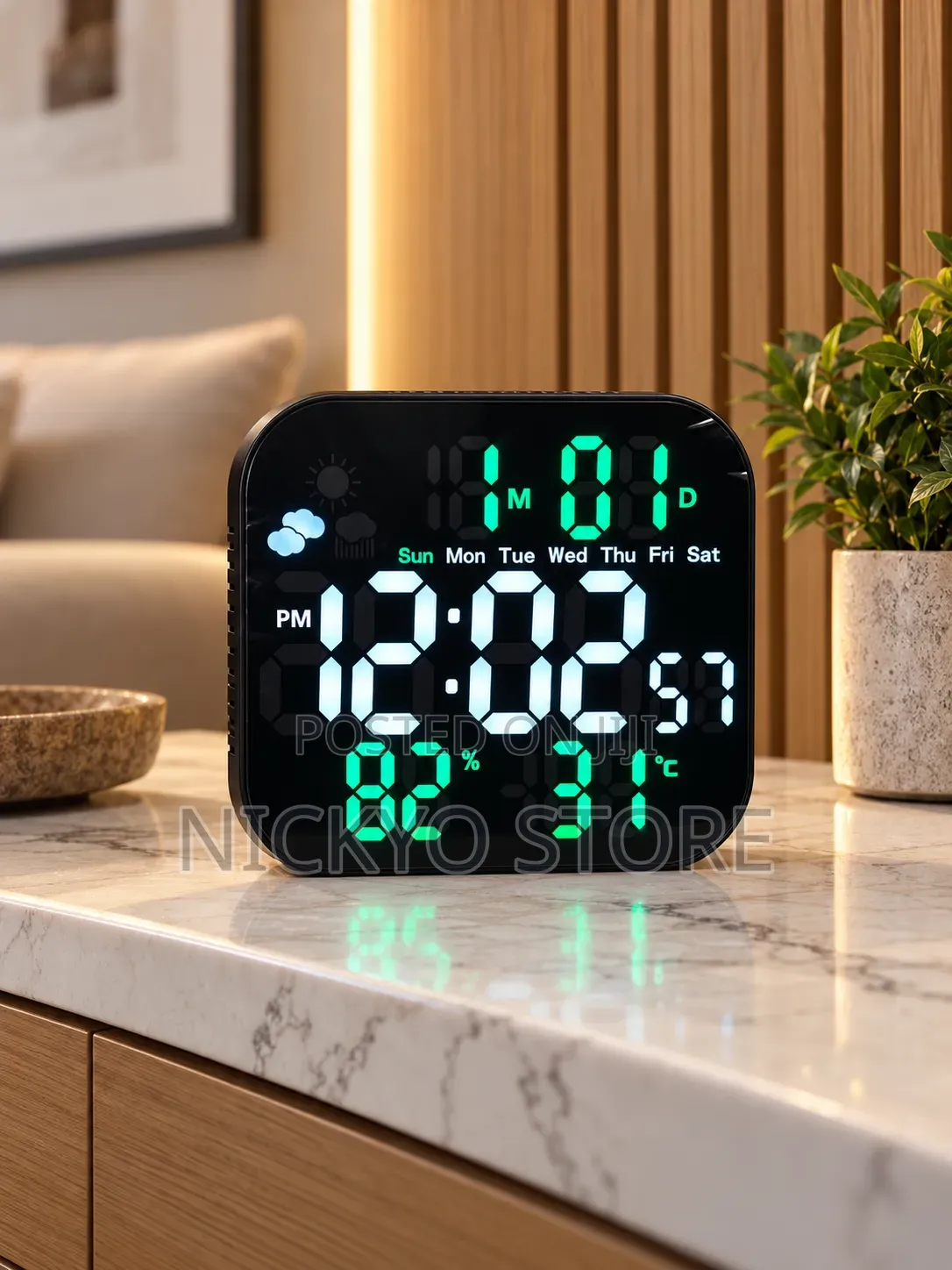 Gaosiio Led Digital Clock — Ds-3828l
