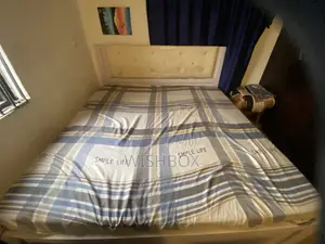 6 by 6 Wooden King Sized Bed and Mattress
