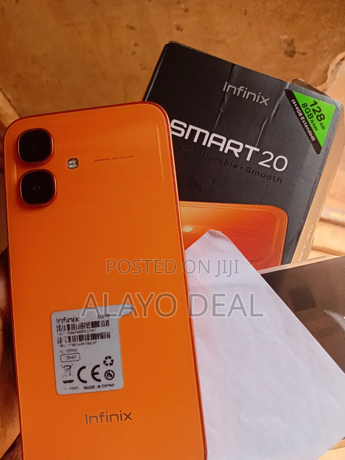 Infinix Smart 20 128 GB Orange