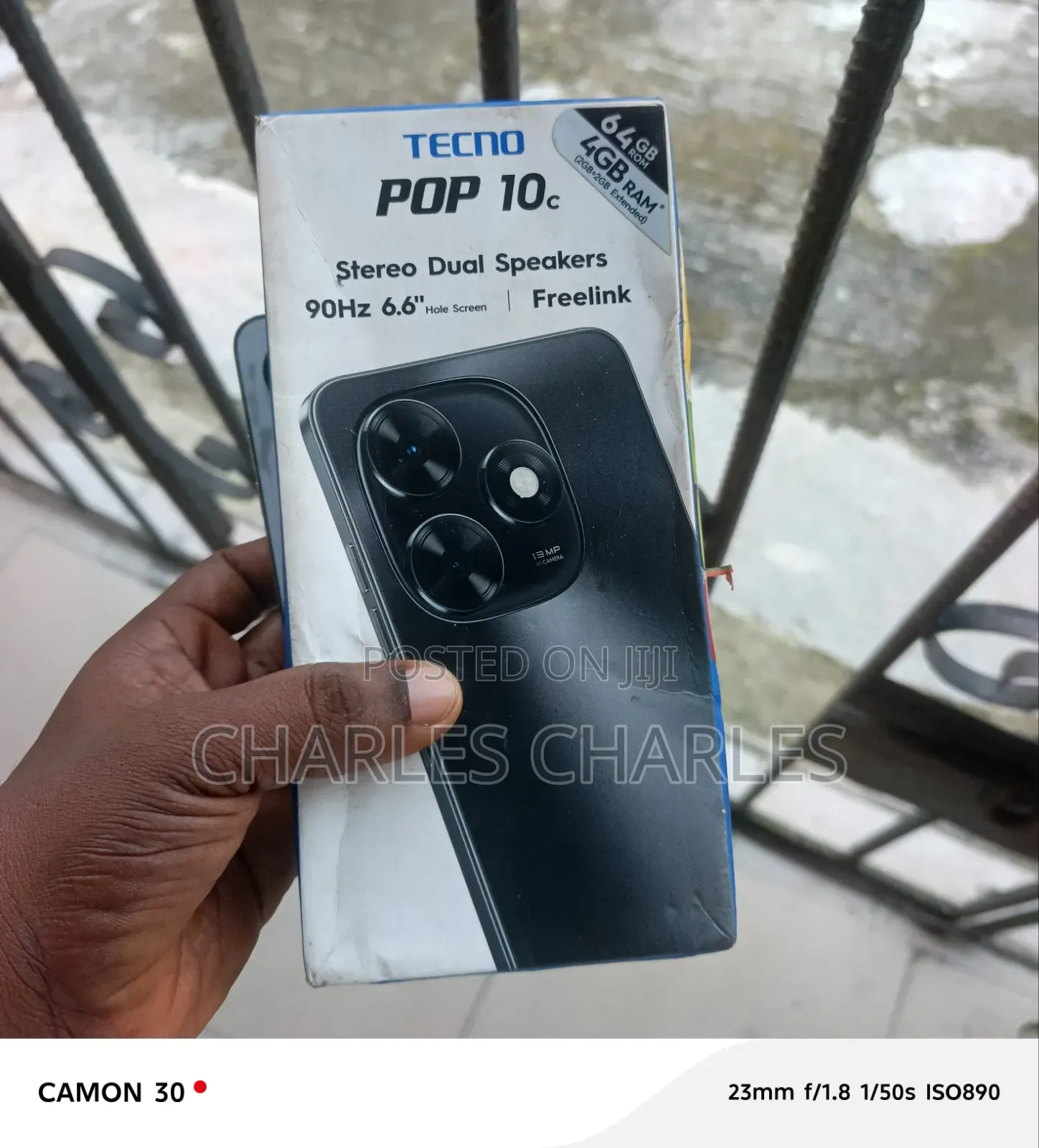 Tecno Pop 10C 64 GB White