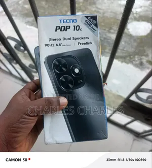 Tecno Pop 10C 64 GB White
