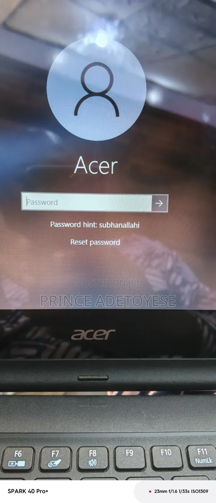 Laptop Acer AcerNote 8GB Intel Pentium SSD 512GB