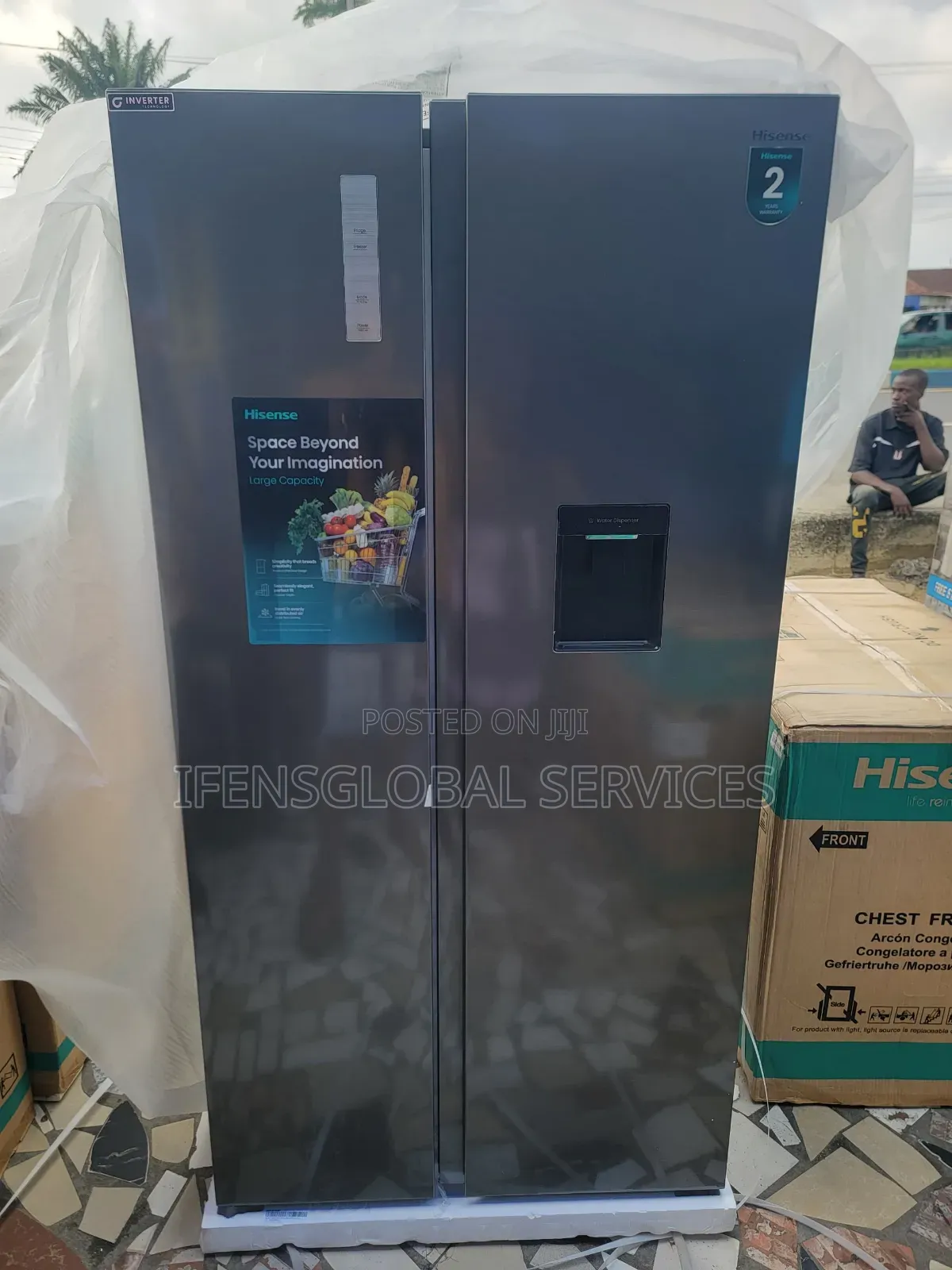 520litres Hisense Refrigerator Side by Side