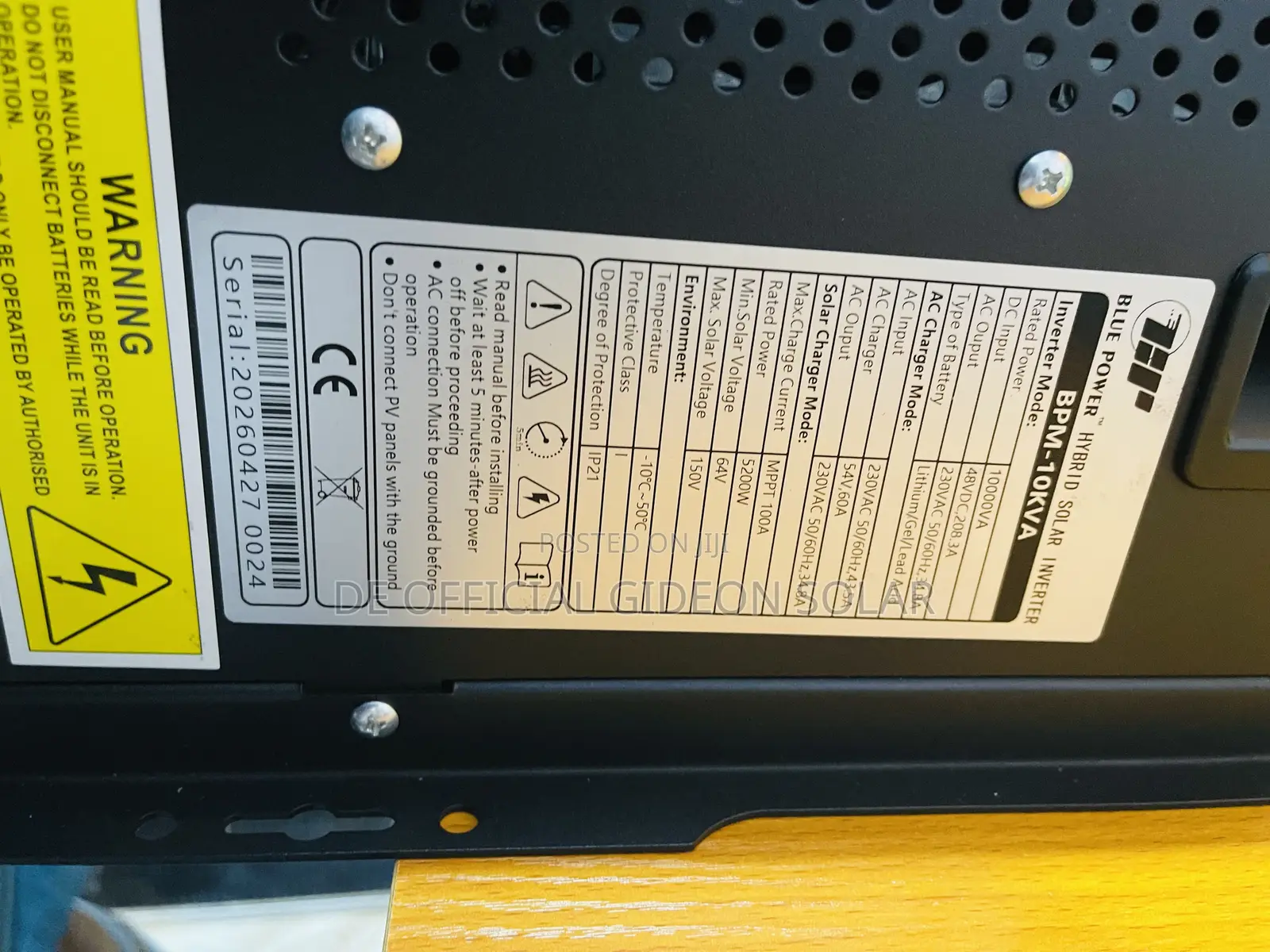 Blue Power Bpm10048 Hybrid Inverter