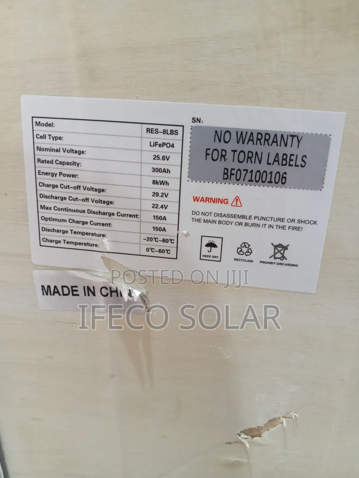 Dur-Power 8kwh 24v Lithium Battery