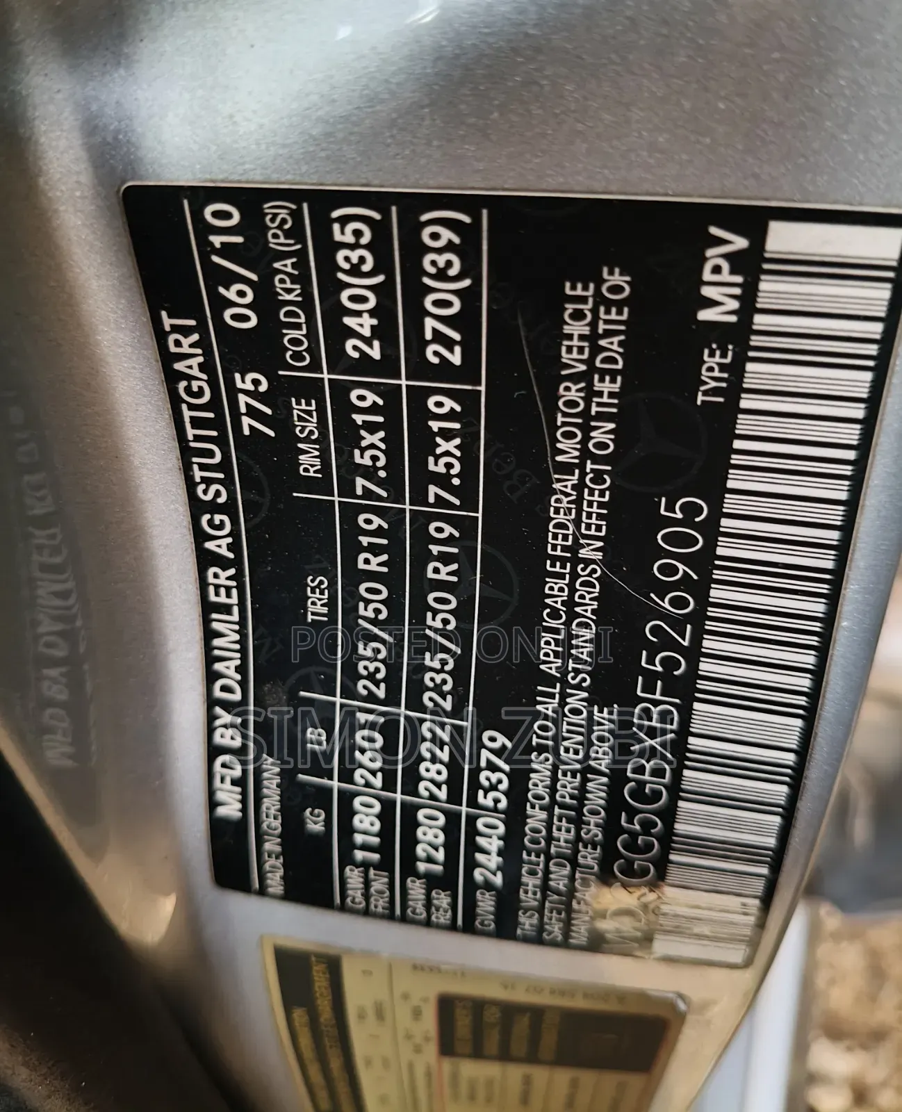 Mercedes-Benz GLK-Class 350 2010 Silver