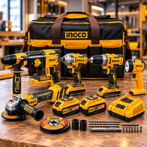 Ingco 5-in-1 20v Lithium-Ion Industrial Cordless Combo Kit Ckli20595