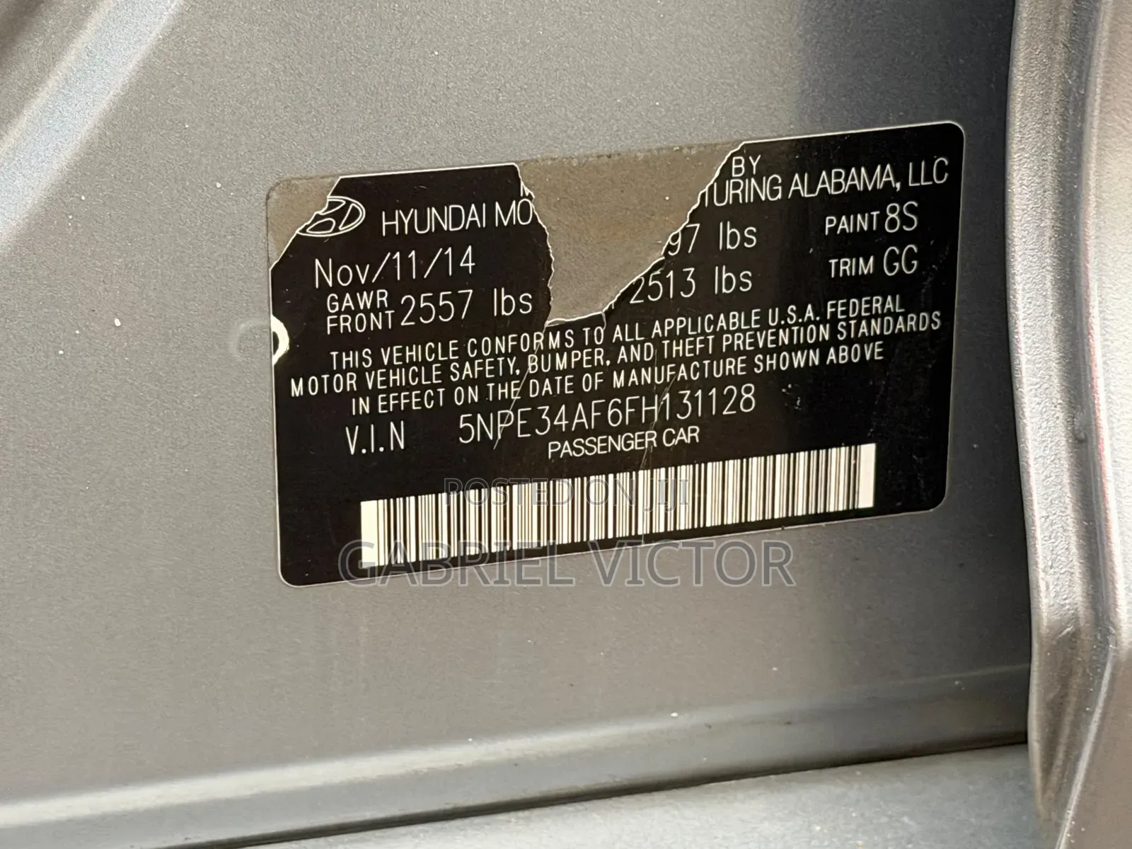 Hyundai Sonata 2015 Silver