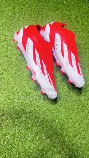 Adidas Crazyfast Laceless Boot (Red)(46)