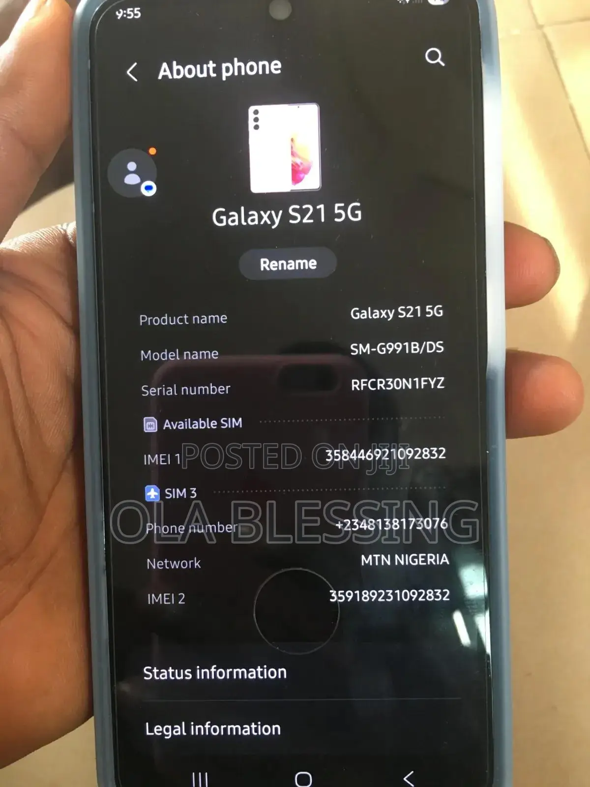Samsung Galaxy S21 5G 256 GB Gray